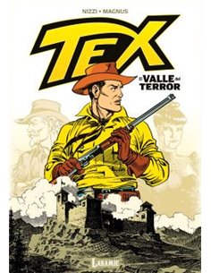 Portada de TEX.  EL VALLE DEL TERROR de CLAUDIO NIZZI, LARAMIE EDICIONES, ISBN 9791399115628