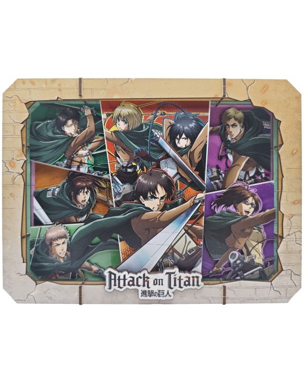 MAQUETA ATTACK ON TITAN WOODEN GALLERY-L 6973817326073