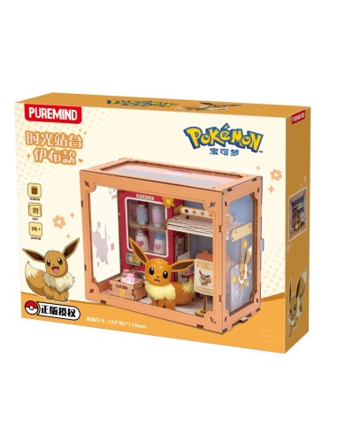 MAQUETA POKEMON EVEE ESTACION AUTOBUSES 6973817325342