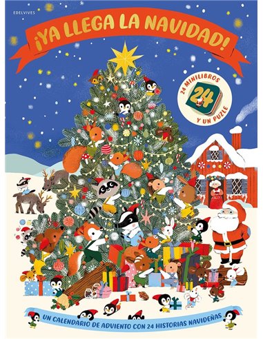 Portada de YA LLEGA LA NAVIDAD CALENDARIO MINILIBROS ADVIENTO de WILLOW MARNIE, EDELVIVES, ISBN 9788414073544
