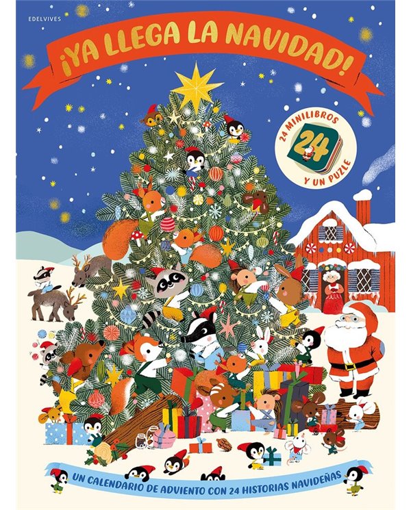 Portada de YA LLEGA LA NAVIDAD CALENDARIO MINILIBROS ADVIENTO de WILLOW MARNIE, EDELVIVES, ISBN 9788414073544