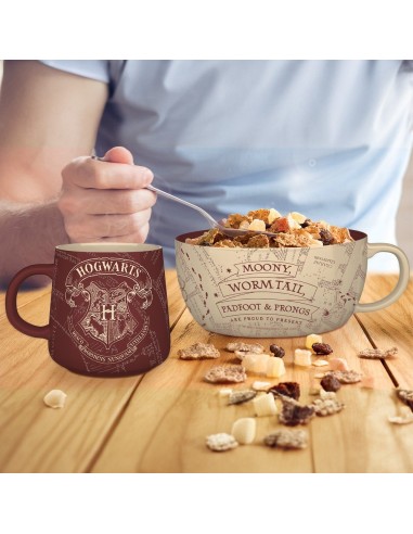 SET TAZA Y CUENCO EL MAPA DEL MERODEADOR HARRY POTTER 3665361174943