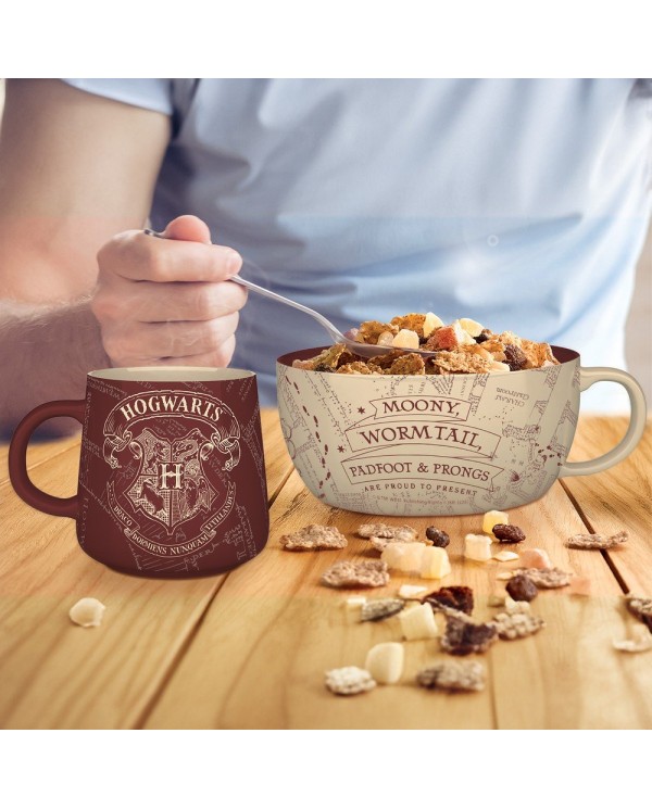 SET TAZA Y CUENCO EL MAPA DEL MERODEADOR HARRY POTTER 3665361174943