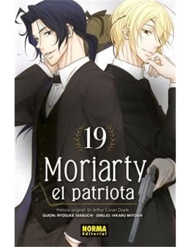 Portada de MORIARTY EL PATRIOTA 19 de RYOSUKE TAKEUCHI, NORMA, ISBN 9788467982534