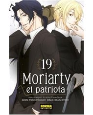 Portada de MORIARTY EL PATRIOTA 19 de RYOSUKE TAKEUCHI, NORMA, ISBN 9788467982534