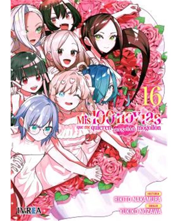 Portada de MIS 100 NOVIAS QUE ME QUIEREN MOGOLLON MOGOLLON 16 de RIKITO NAKAMURA, IVREA, ISBN 9791388487880