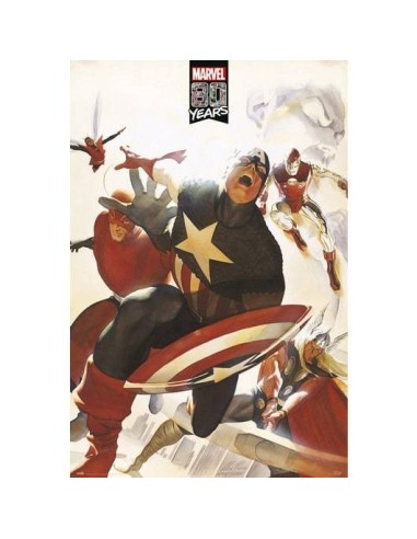 POSTER MARVEL 80 YEARS AVENGERS 8435497230180  7,50 €