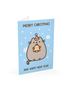TARJETA FELICITACION PUSHEEN NAVIDAD 2