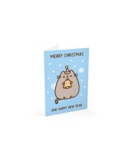 TARJETA FELICITACION PUSHEEN NAVIDAD 2