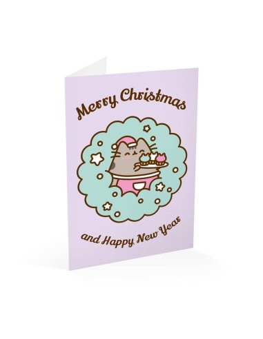 TARJETA FELICITACION PUSHEEN NAVIDAD 1 TARJETA FELICITACION PUSHEEN NAVIDAD 1