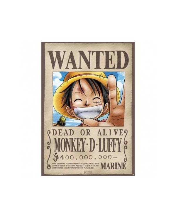 Poster One Piece Wanted Luffy 8435497204402  7,50 €