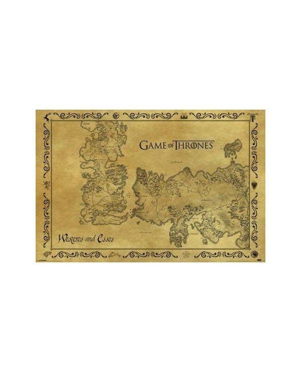 Poster Game Of Thrones Antique Map 5050574333900  6,20 €