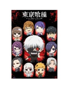 POSTER TOKYO GHOUL PERSONAJES CHIBI