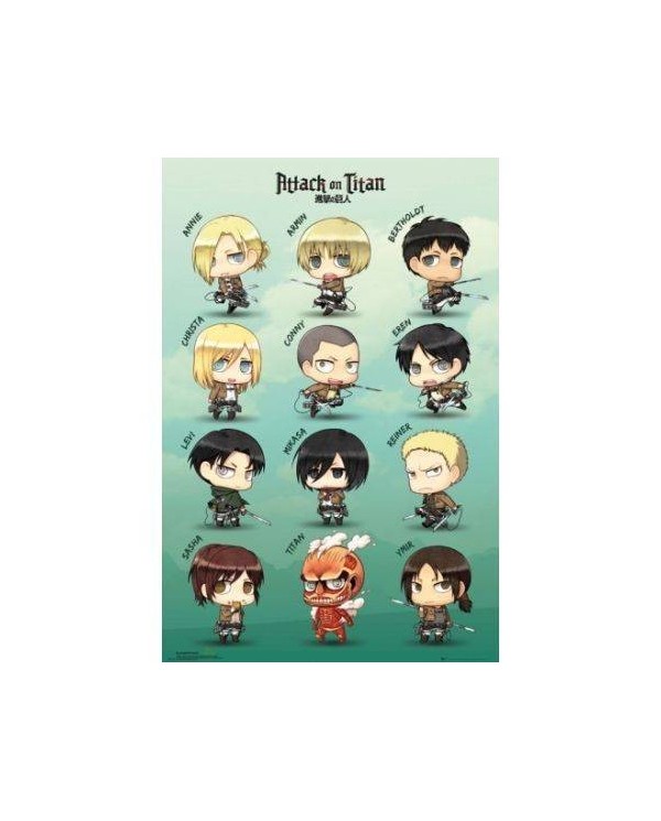 Maxi Poster Attack On Titan Chibi Characters 5028486292387  7,50 €