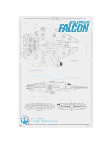 Maxi Poster Star Wars Halcón Milenario 8435107825089  7,50 € Maxi Poster Star Wars Halcón Milenario 8435107825089  7,50 €