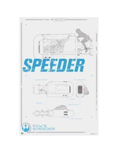 Maxi Poster Star Wars Rey'S Speeder 8435107825072  7,50 € Maxi Poster Star Wars Rey'S Speeder 8435107825072  7,50 €