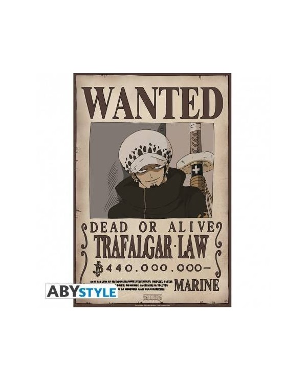 ONE PIECE - Poster "Wanted Trafalgar Law" (52x35) 3700789263425  5,...