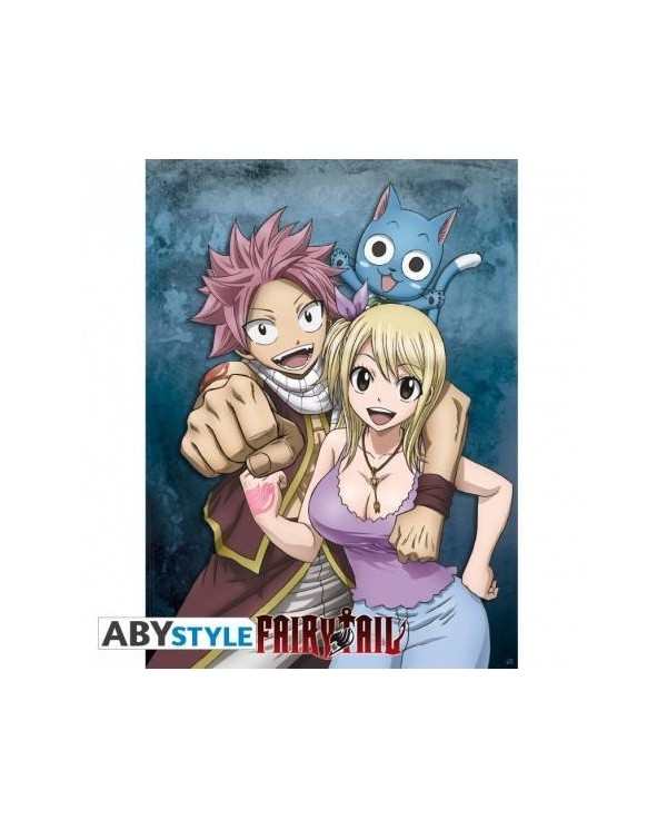 FAIRY TAIL - Poster "Lucy, Natsu & Happy" (52x38) 3700789263623  5,...