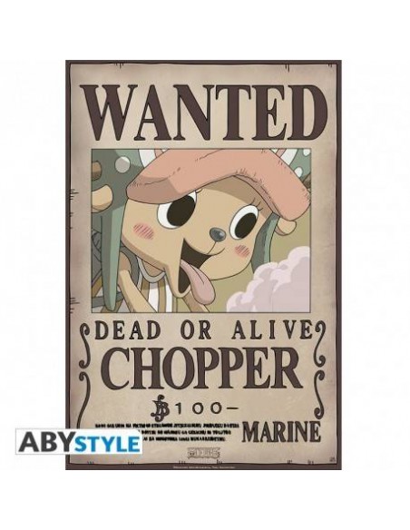 Bulle en Stock - ONE PIECE - POSTER «WANTED CHOPPER» (52X38)