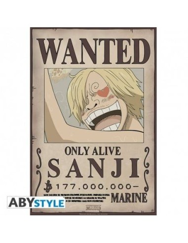 ONE PIECE - Poster "Wanted Sanji New" (52x38) 3700789255956  5,00 € ONE PIECE - Poster "Wanted Sanji New" (52x38) 3700789255956  5,00 €
