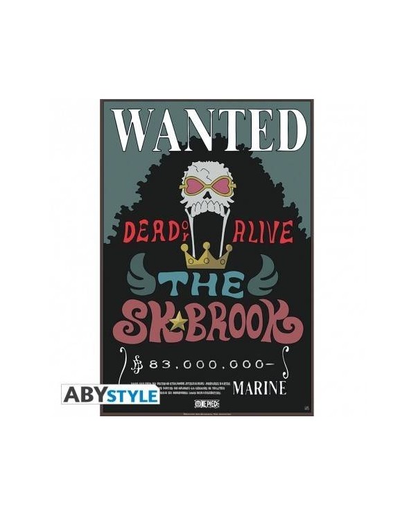ONE PIECE - Poster "Wanted Brook New" (52x38) 3700789255994  5,00 €