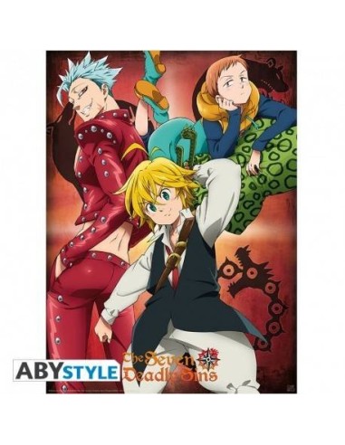 THE SEVEN DEADLY SINS - Poster "Ban, King & Meliodas" (52x38) 37007... THE SEVEN DEADLY SINS - Poster "Ban, King & Meliodas" (52x38) 37007...