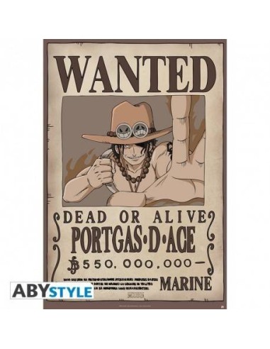 ONE PIECE - Póster "Wanted Ace" (91,5x61) ONE PIECE - Póster "Wanted Ace" (91,5x61)