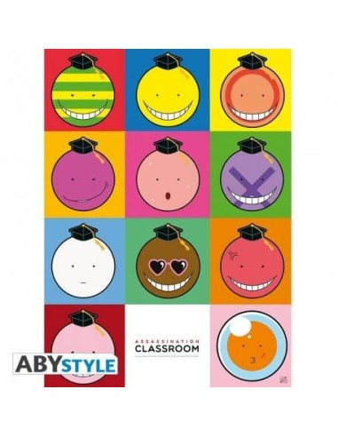 ASSASSINATION CLASSROOM - Poster "Koro Faces" (52x38) ABYDCO385  5,... ASSASSINATION CLASSROOM - Poster "Koro Faces" (52x38) ABYDCO385  5,...