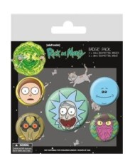 Rick and Morty Pack 5 Chapas Heads Rick and Morty Pack 5 Chapas Heads