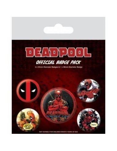 Pack Chapas MARVEL Deadpool 5050293805382  3,95 € Pack Chapas MARVEL Deadpool 5050293805382  3,95 €
