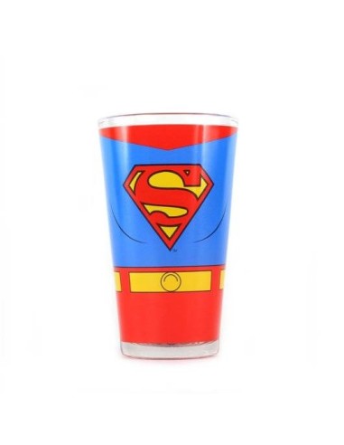 DC COMICS - VASO DE CRISTAL LARGO LOGO SUPERMAN