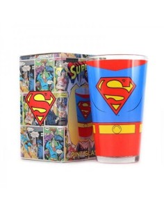 DC COMICS - VASO DE CRISTAL LARGO LOGO SUPERMAN DC COMICS - VASO DE CRISTAL LARGO LOGO SUPERMAN