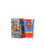 DC COMICS - VASO DE CRISTAL LARGO LOGO SUPERMAN