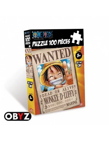 ONE PIECE - PUZZLE 100 PIEZAS LUFFY WANTED