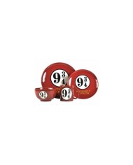 HARRY POTTER - VAJILLA  SET DE 4 PIEZAS  PLATAFORMA 9 3/4