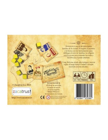 Coup + Reforma - Juego de Mesa Coup + Reforma - Juego de Mesa