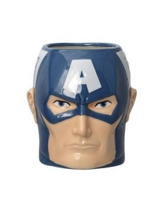 MARVEL - TAZA 3D CERAMICA CAPITÁN AMÉRICA MARVEL - TAZA 3D CERAMICA CAPITÁN AMÉRICA