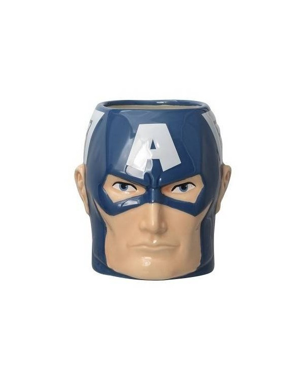 MARVEL - TAZA 3D CERAMICA CAPITÁN AMÉRICA