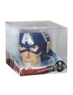MARVEL - TAZA 3D CERAMICA CAPITÁN AMÉRICA MARVEL - TAZA 3D CERAMICA CAPITÁN AMÉRICA