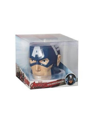 MARVEL - TAZA 3D CERAMICA CAPITÁN AMÉRICA MARVEL - TAZA 3D CERAMICA CAPITÁN AMÉRICA