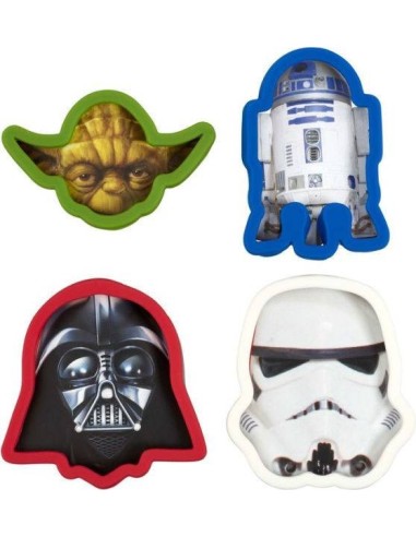 STAR WARS - SET DE 4 MOLDES PARA GALLETAS STAR WARS - SET DE 4 MOLDES PARA GALLETAS
