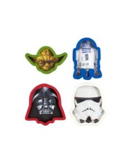 STAR WARS - SET DE 4 MOLDES PARA GALLETAS