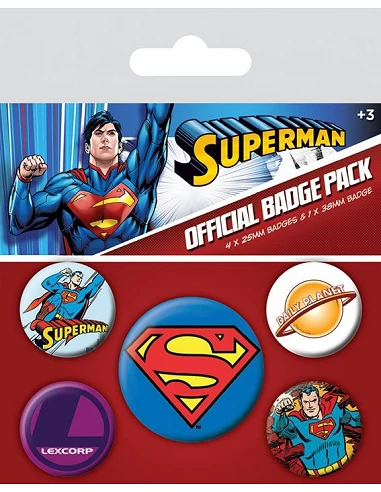 DC comics Set pins Superman
