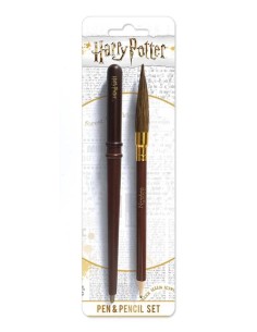 HARRY POTTER - PEN & PENCIL SET VARITA Y ESCOBA