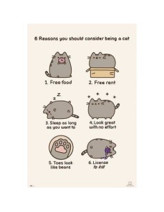 Poster Pusheen The Cat 8435497201579  7,50 €