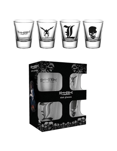 Set 4 vasos chupito Death Note 5028486339792  10,70 € Set 4 vasos chupito Death Note 5028486339792  10,70 €
